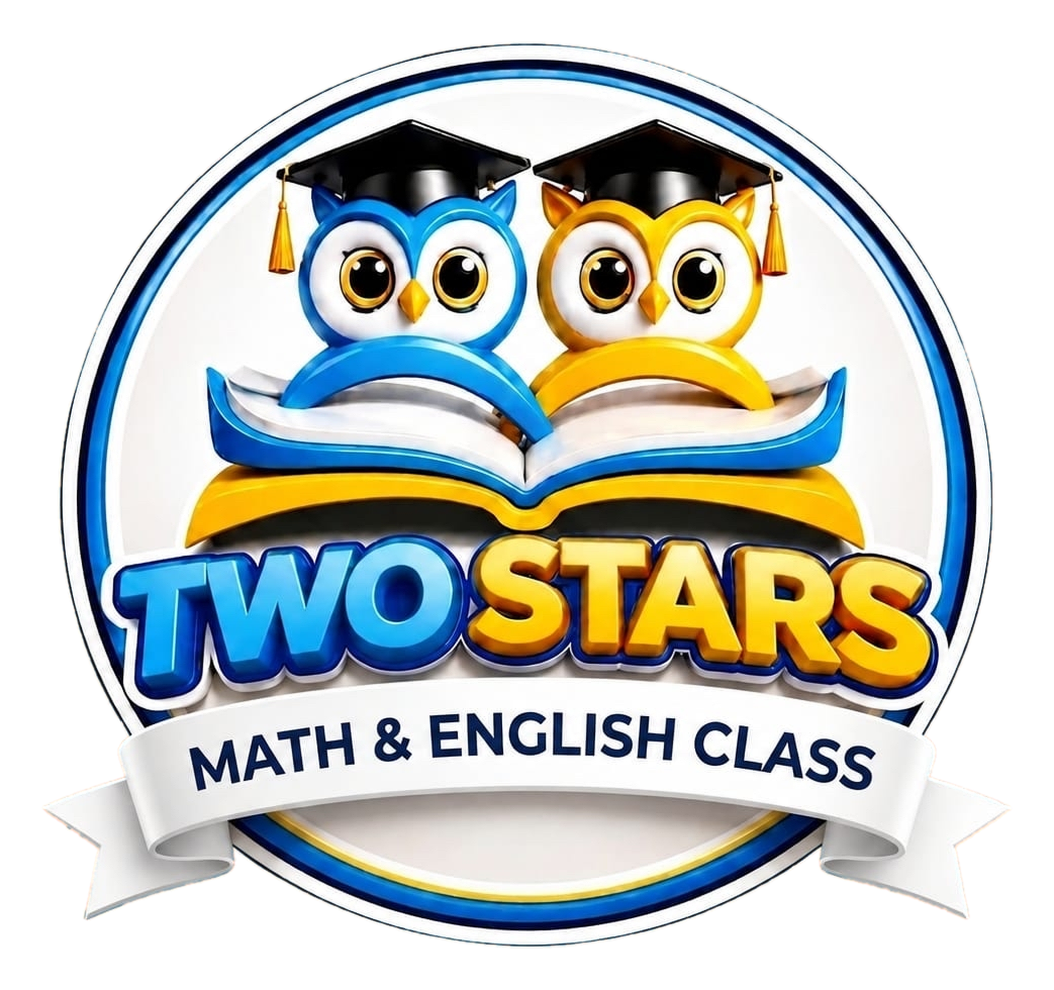 TwoStars Math and English Class logo